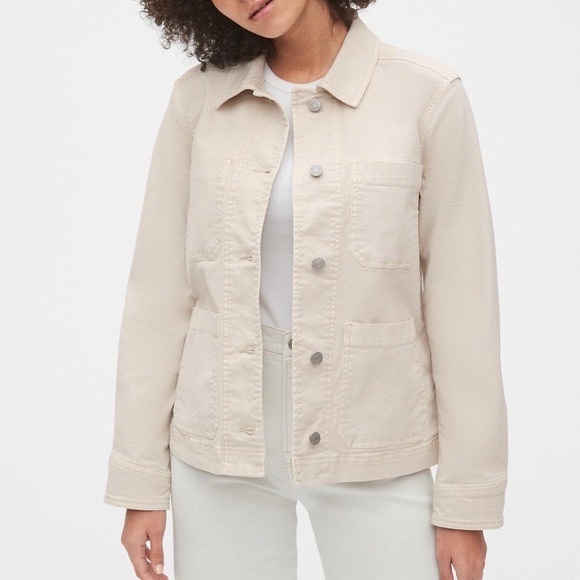 Gap Ivory Chore Jacket, S - Picture 5 of 5
